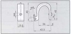 REED SWITCH BRKT 160MM