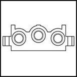 MODULAR MANIFOLD BASE 1/4