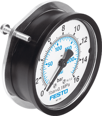 PRECISION GAUGE G1/4 PANEL MOUNTED 0-6bar 63mm dial FMAP-63-6-1/4-EN