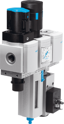 COMBO UNIT series MS6 G1/2<br>With gauge & wall brackets MSB6-1/2:C1J2F3-WP