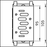 MANIFOLD BASE BOTTOM PORTS ISO 2