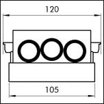 MANIFOLD BASE SIDE PORTS ISO 2